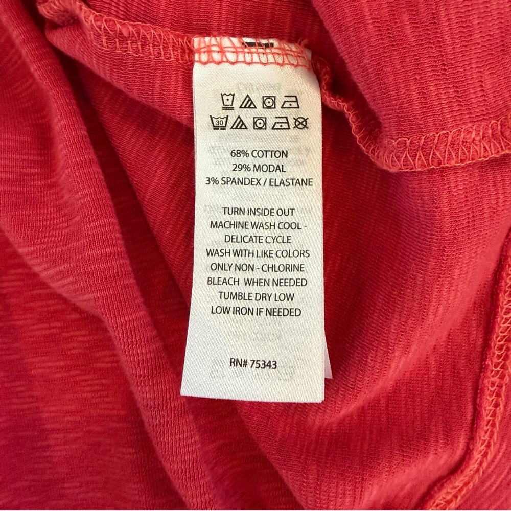Rachel Zoe Coral Baby Tee EUC - Picture 5 of 7